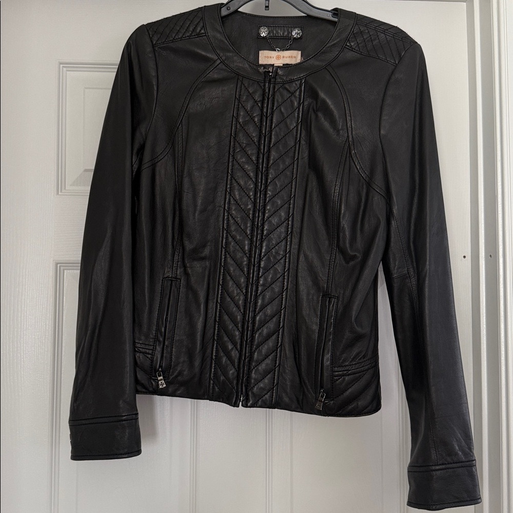 Tory Burch Black Leather Jacket